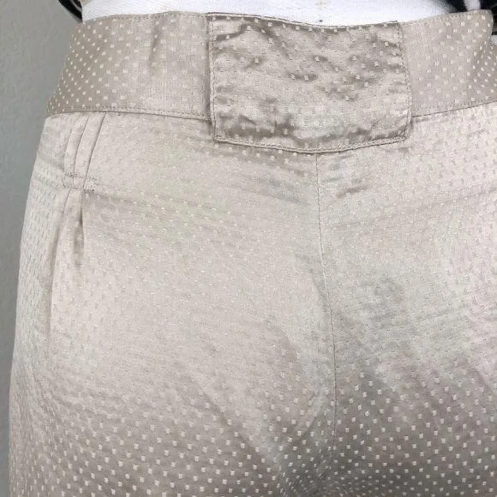 BCBG Max Azria Runway Pleated Cuffed Polka Dot Silk - Picture 6 of 8